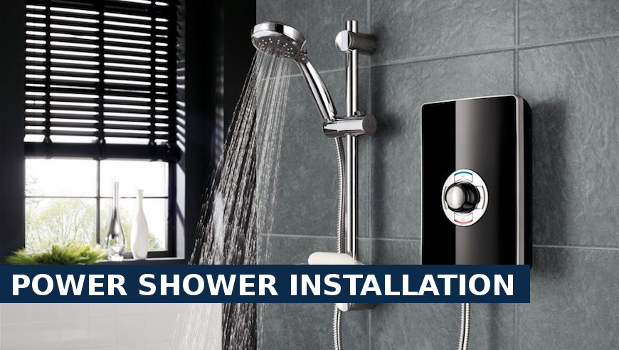 Power shower installation Chessington
